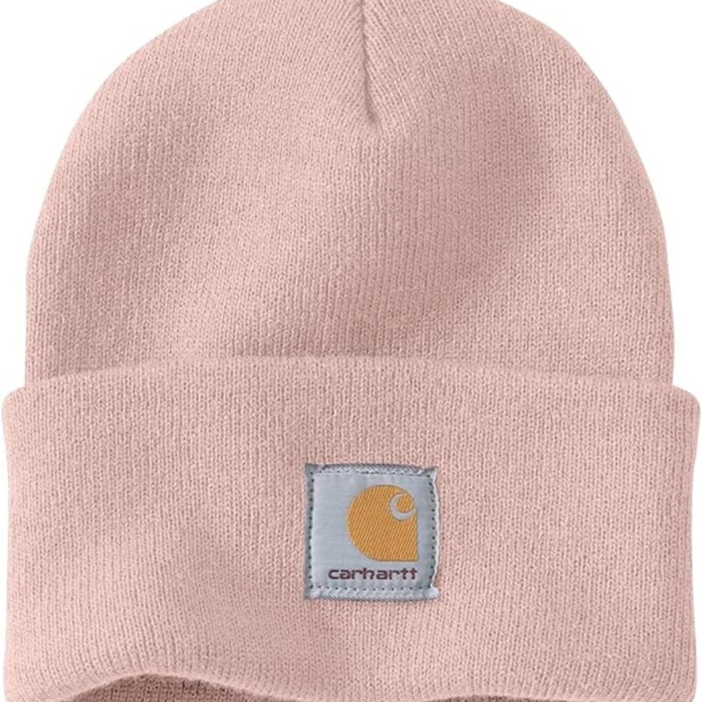NWT - Carhartt - Adult Light Pink Knit Cuffed Beanie